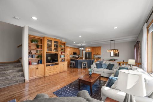 Gorgeous built-ins will be a great place for display - and ample recessed lighting!