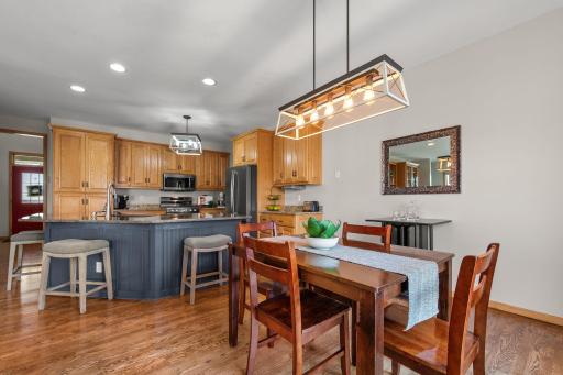 Open to the great room and spacious kitchen, this dining area will offer endless opportunities for family meals, or for entertaining larger groups!