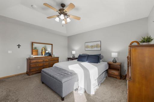 Your sanctuary at the end of the day - spacious and boasts spa-like private bath and large walk-in closet.
