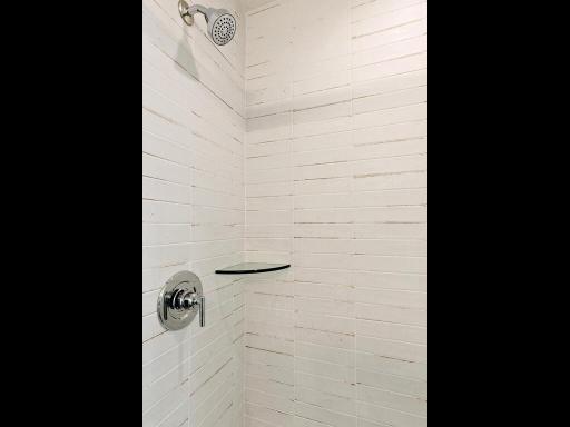 The tile work in this bathroom is amazing!