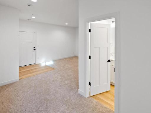 Lower level features a rec room area, 3/4 bathroom and great storage space.