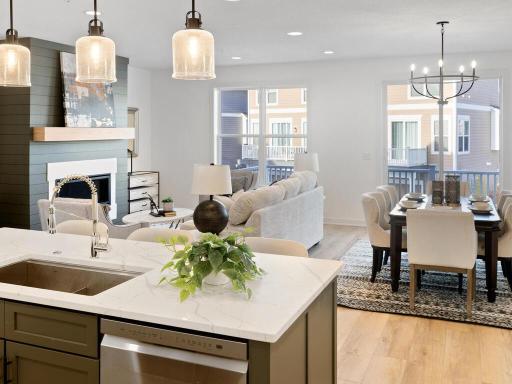 The open floor plan makes entertaining family & friends a breeze!