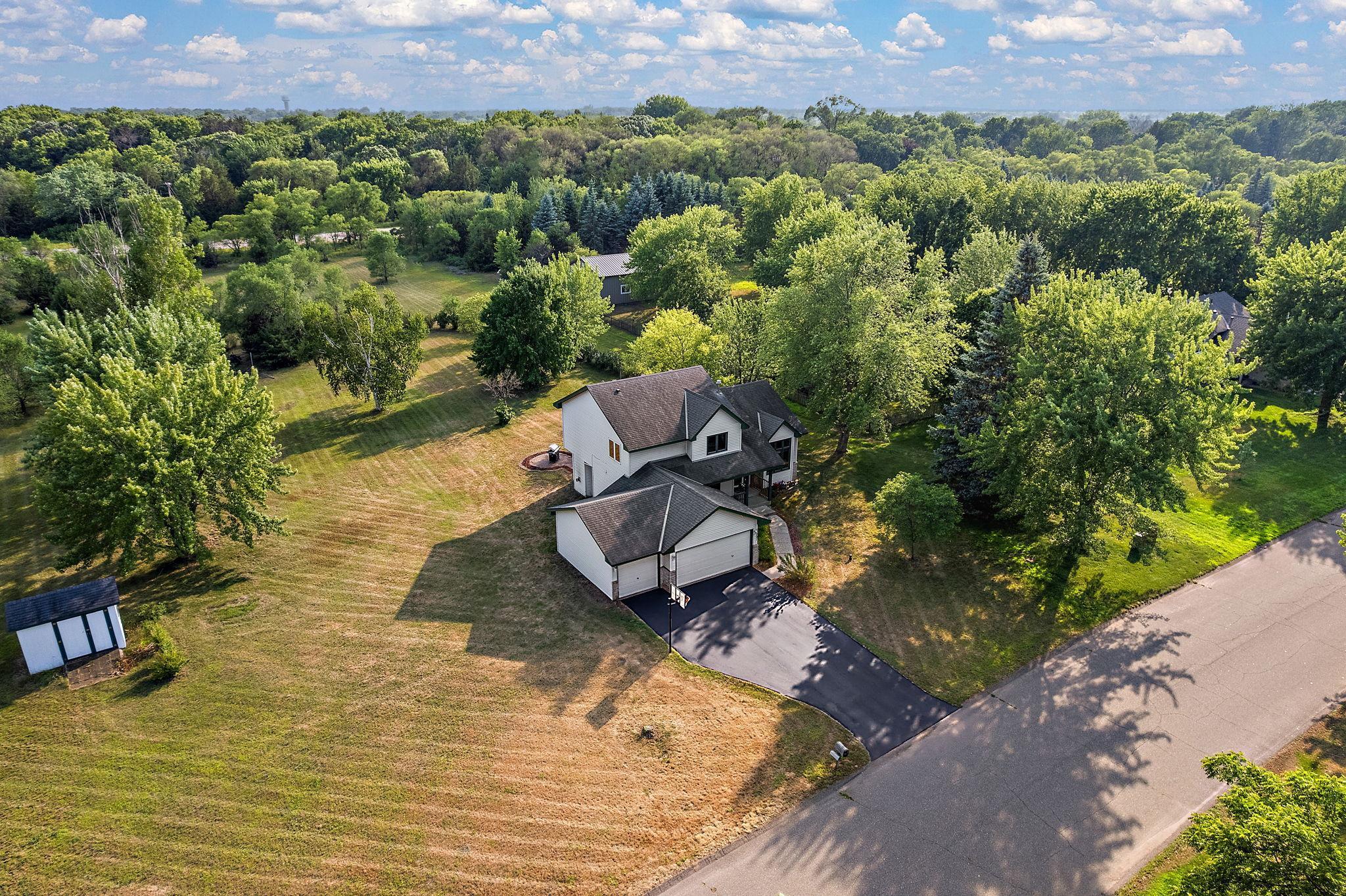Bird's eye view of 2+ acres