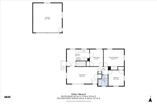 Main level floor plan