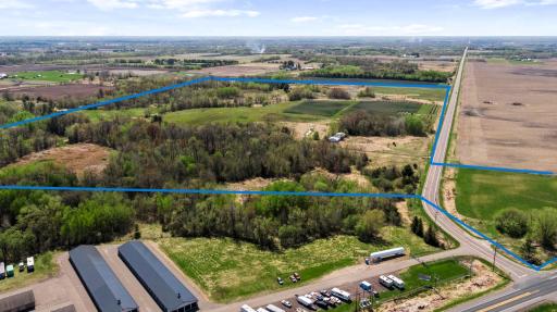 East section has approximately 32 acres zoned for commercial/light industrial use with frontage on Hwy 95 and 375th Street (HWY 11).