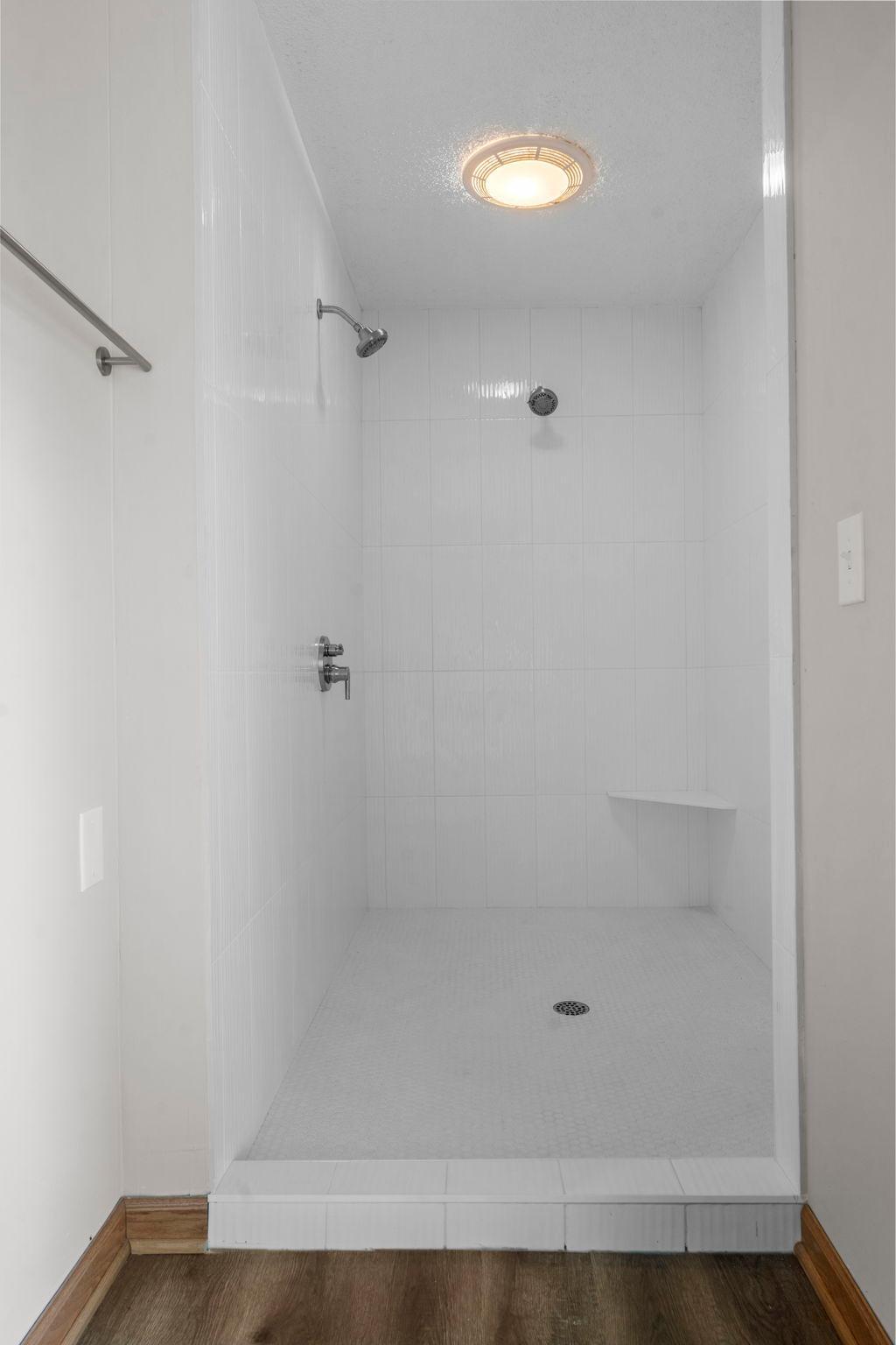 Dual head shower in primary