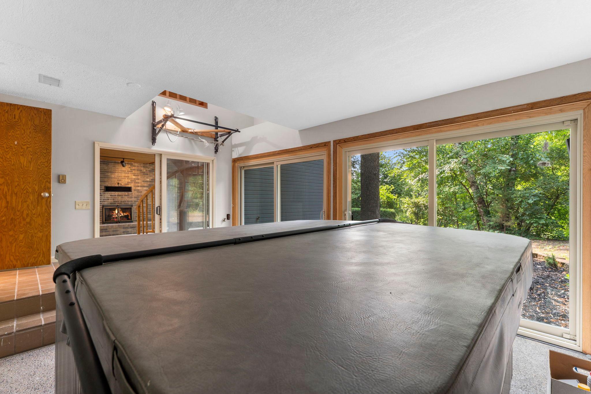 Dedicated space for fitness and a soak