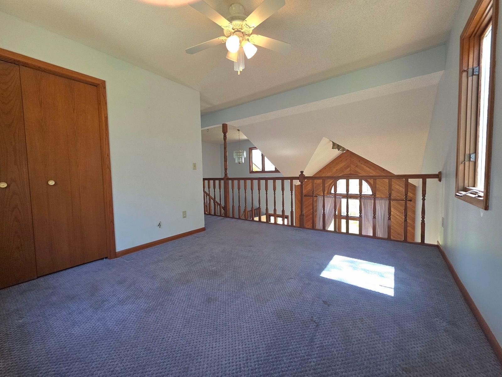 Loft with closet