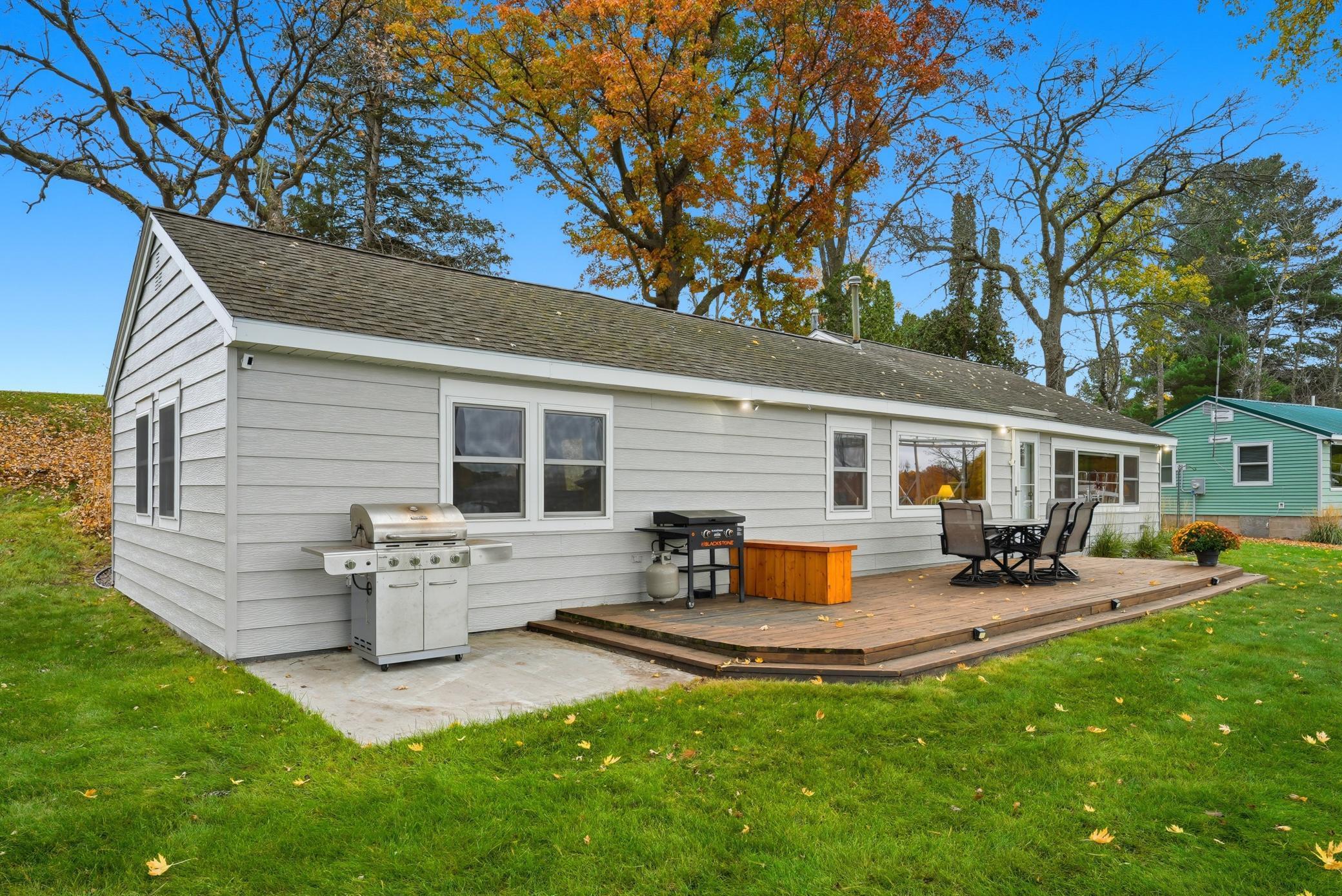 Out back is the perfect place to enjoy a meal and relaxing evening.