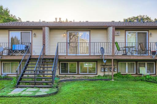 View of the back Deck is off the Primary Bedroom
