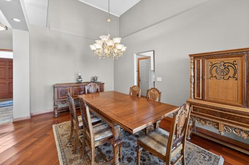 formal dining room Brazilian Cherry Flooring
