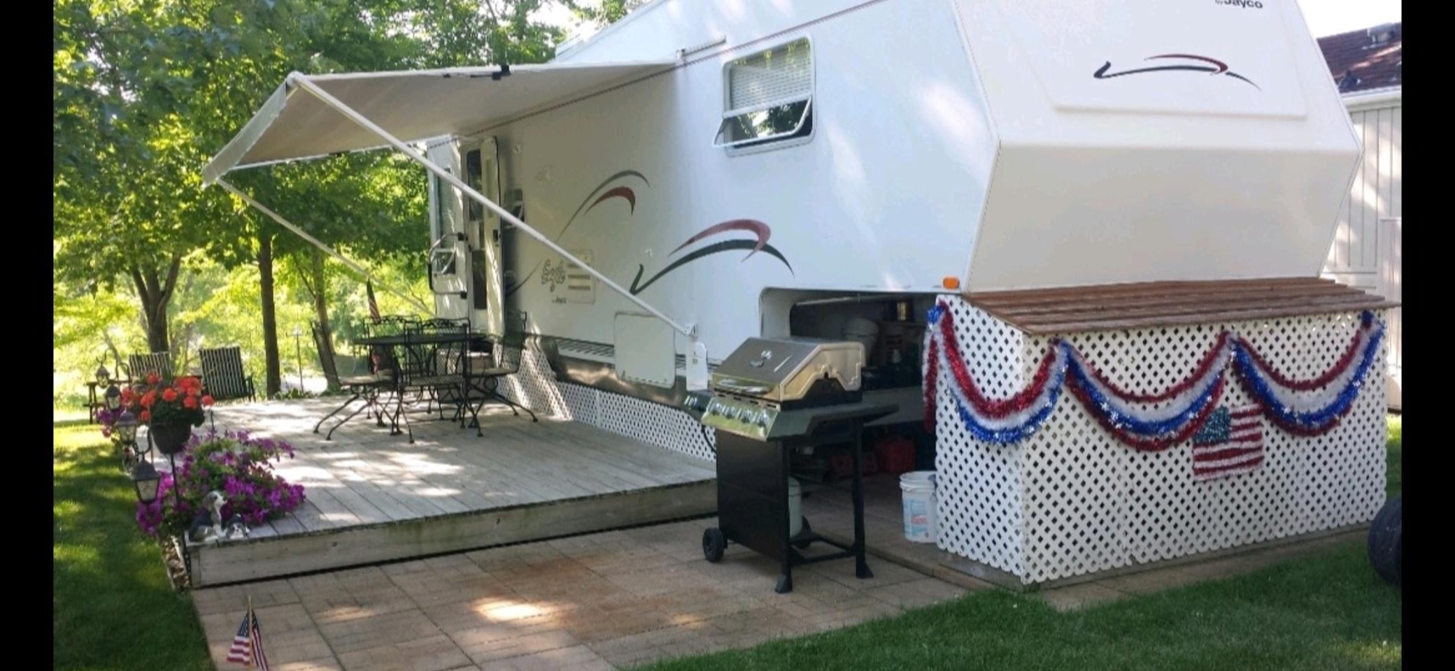 Outstanding location overlooking entrance at Cokato Lake RV Resort