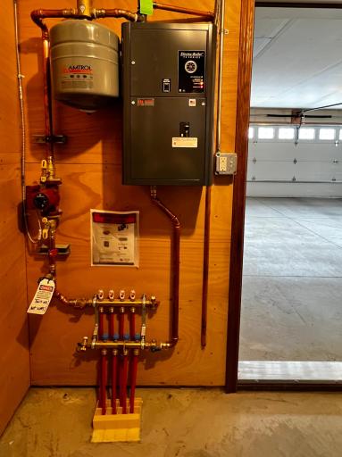 On Demand Water Heater and In-floor Heat.