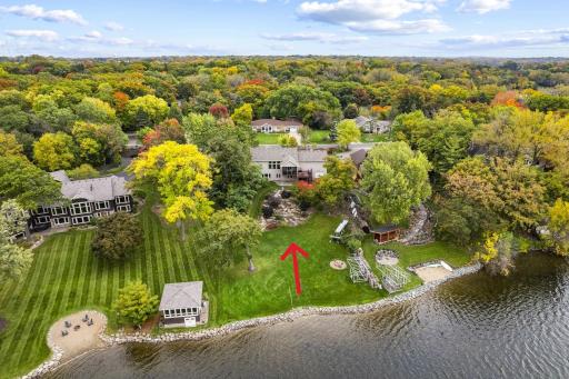The expansive, level yard is perfect for hosting gatherings.