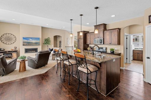 A fantastic open-concept floor plan main level floor plan.