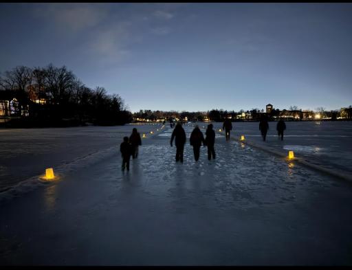 Luminary Event on Lake Johanna. taken Feb 14th, 2026.