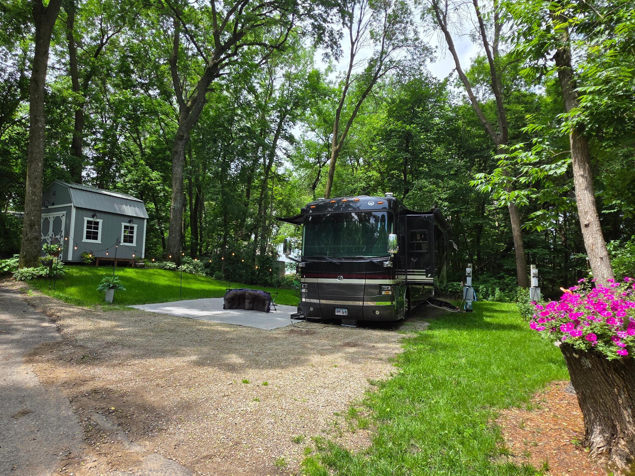 Unit 63 is a quiet, near-the-lake RV unit ready for your RV! Property has a sturdy parking pad, well laid out site on cul-de-sac near Cokato Lake DNR Access