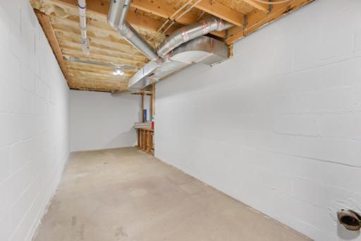 Basement storage room