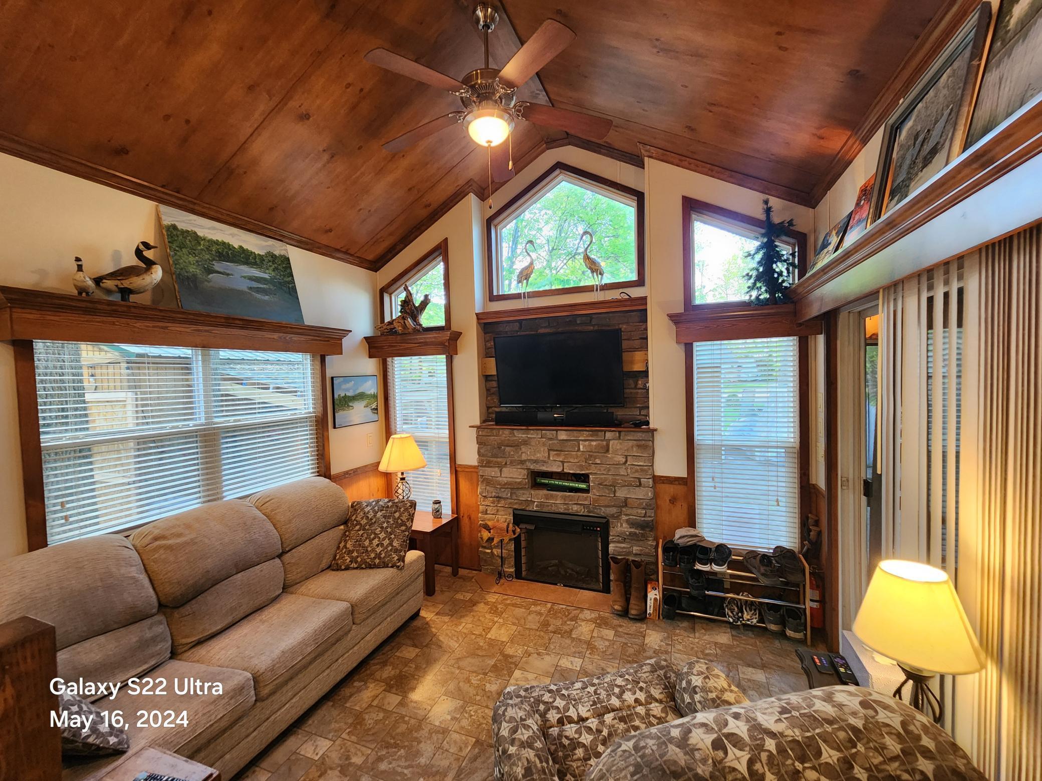 Living Room in 2017 Park Model of Unit 428