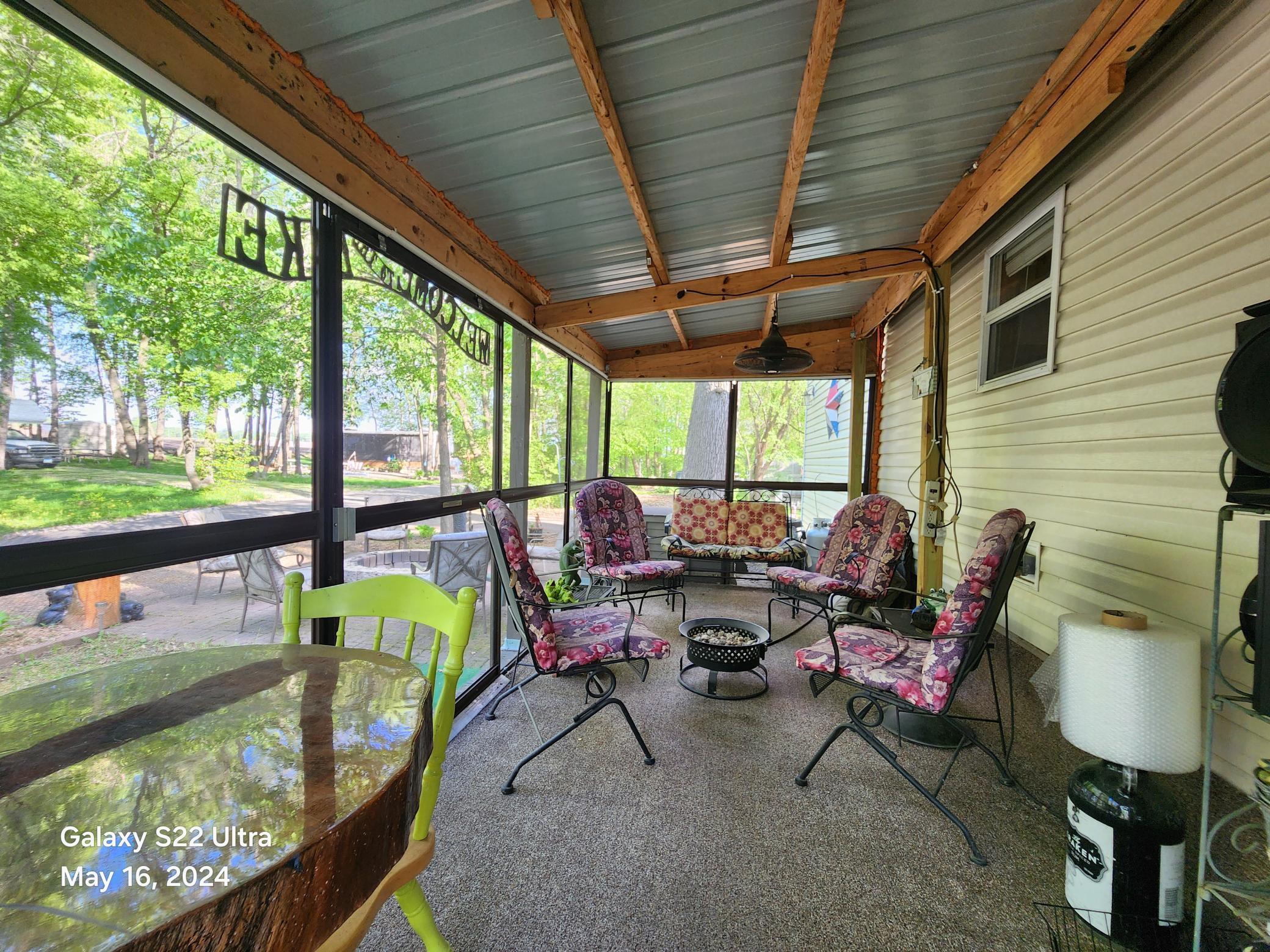 Screen Room on front of Park Model