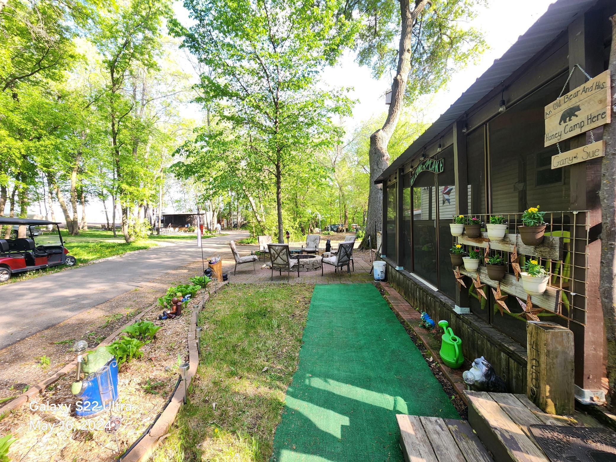 Front yard in private area of park