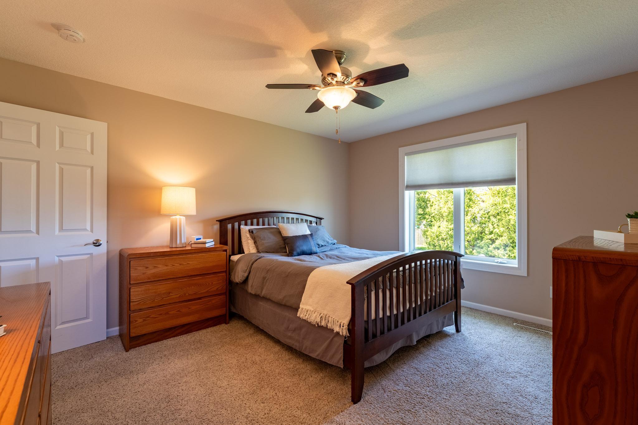 A comfortable owner’s suite complete with a private ¾ bath and walk-in closet.