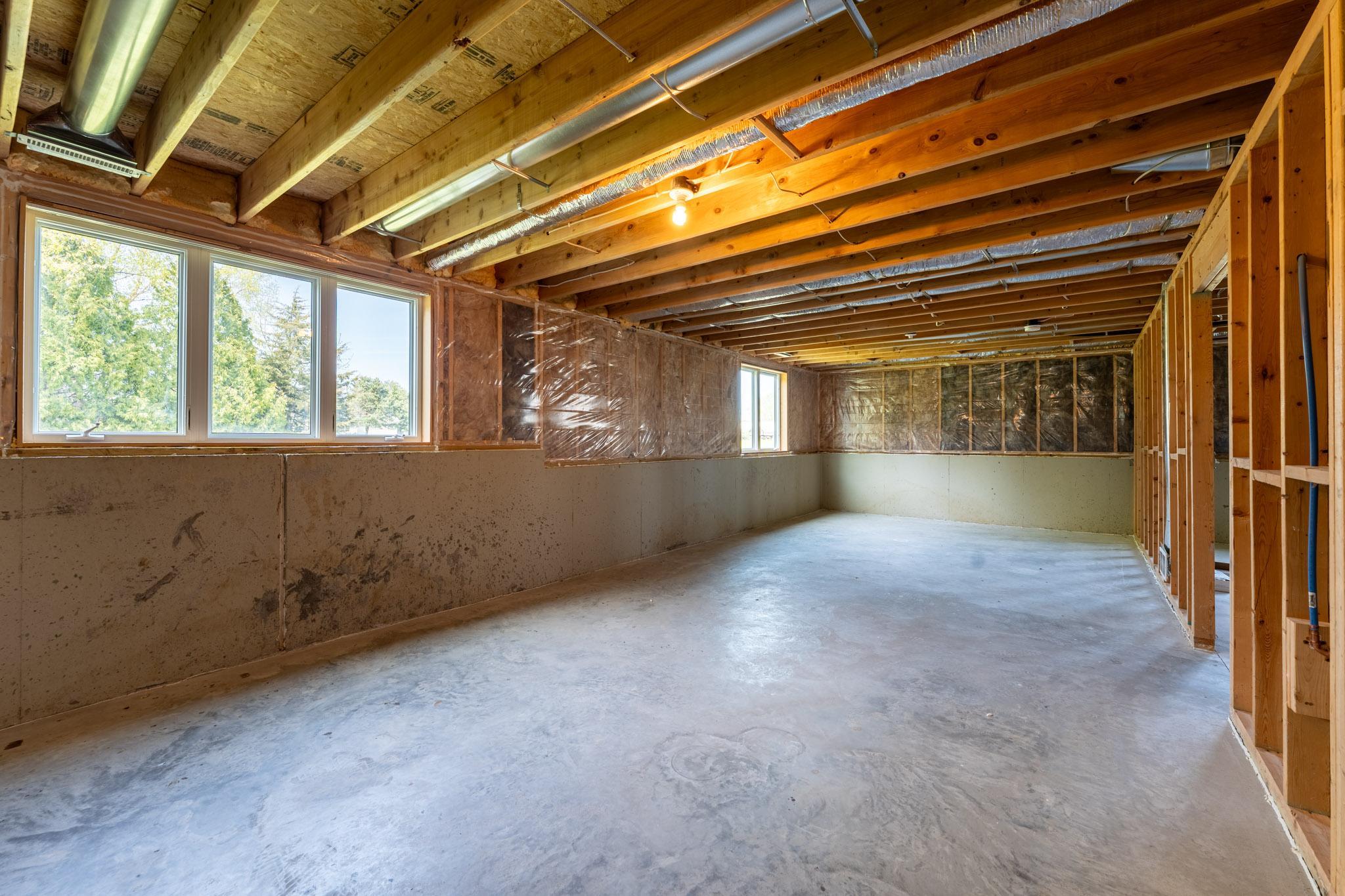 The lower level Day-light windows offer lots of natural light.