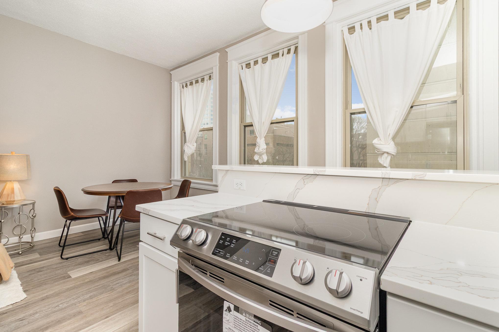 Brand new appliances and countertops