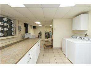Laundry room in basement