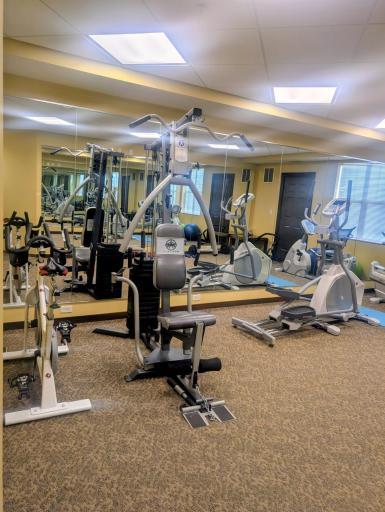 Well-equipped workout space just steps from your door—no gym membership required.