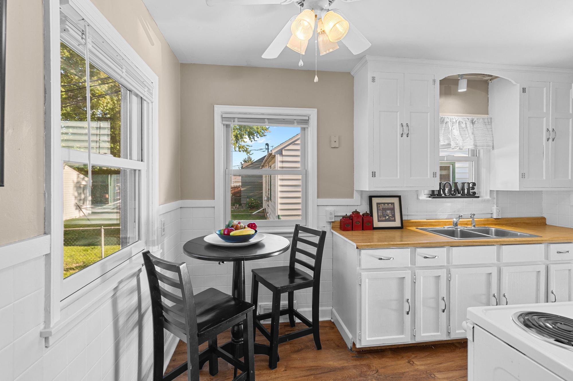Eat in kitchen. Check out those beautiful Andersen windows!