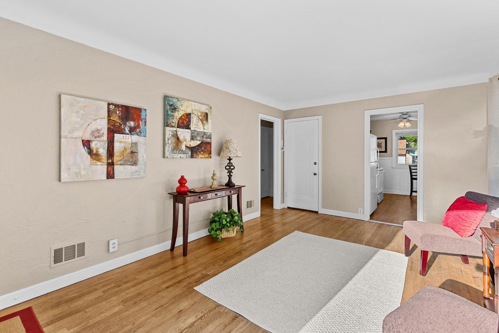 View of the other side of the living room.