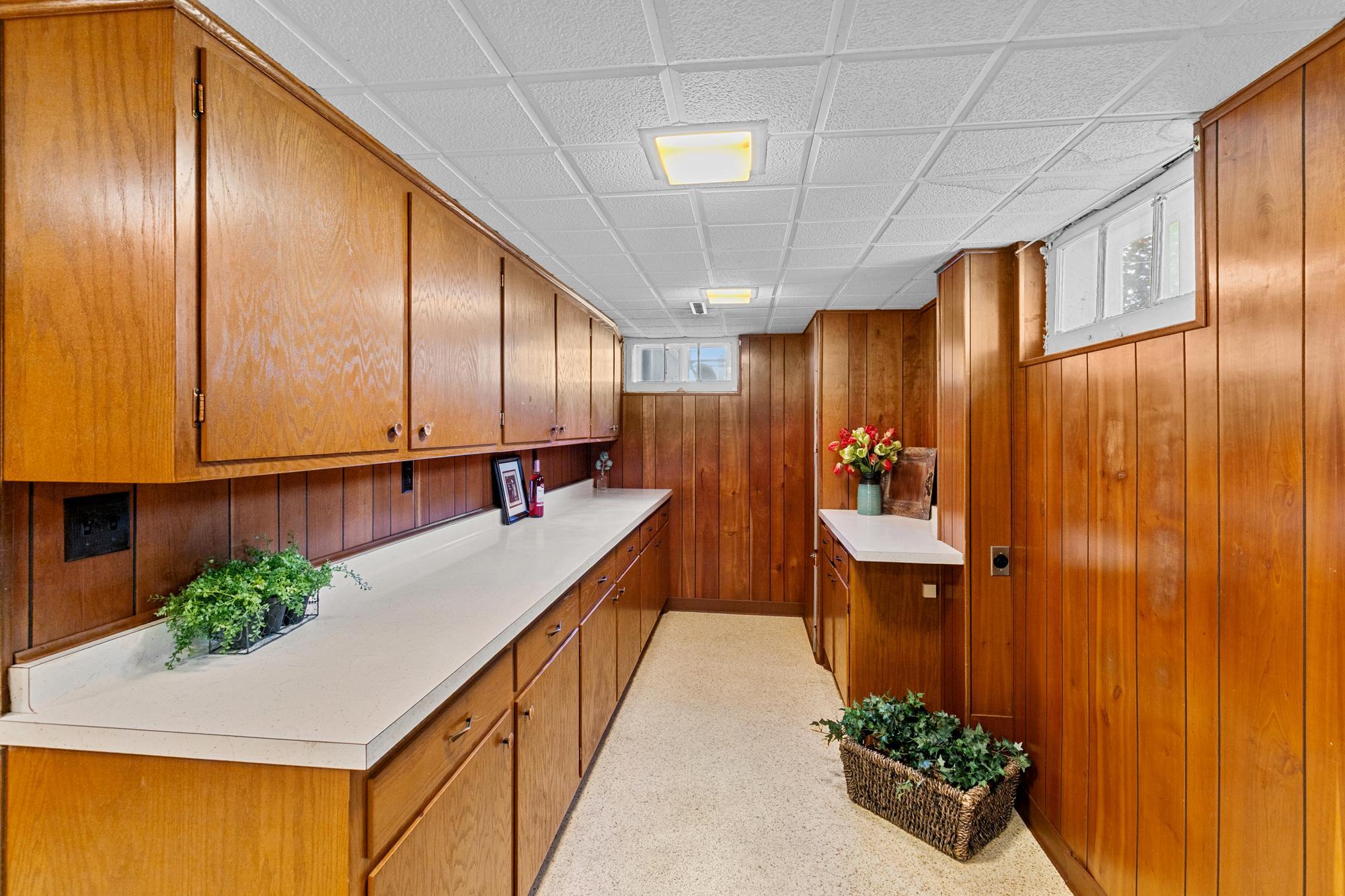 Can you just see the crockpots and food lined up for your Holiday parties? It would also be a great space for your hobbies, whatever they may be.