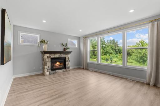 MASSIVE oversized windows throughout this area.
