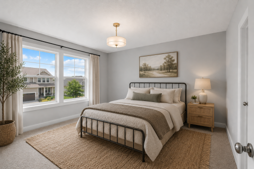 The fourth upper level bedroom has a walk-in closet, and is perfect for a guest room, office, or playroom.