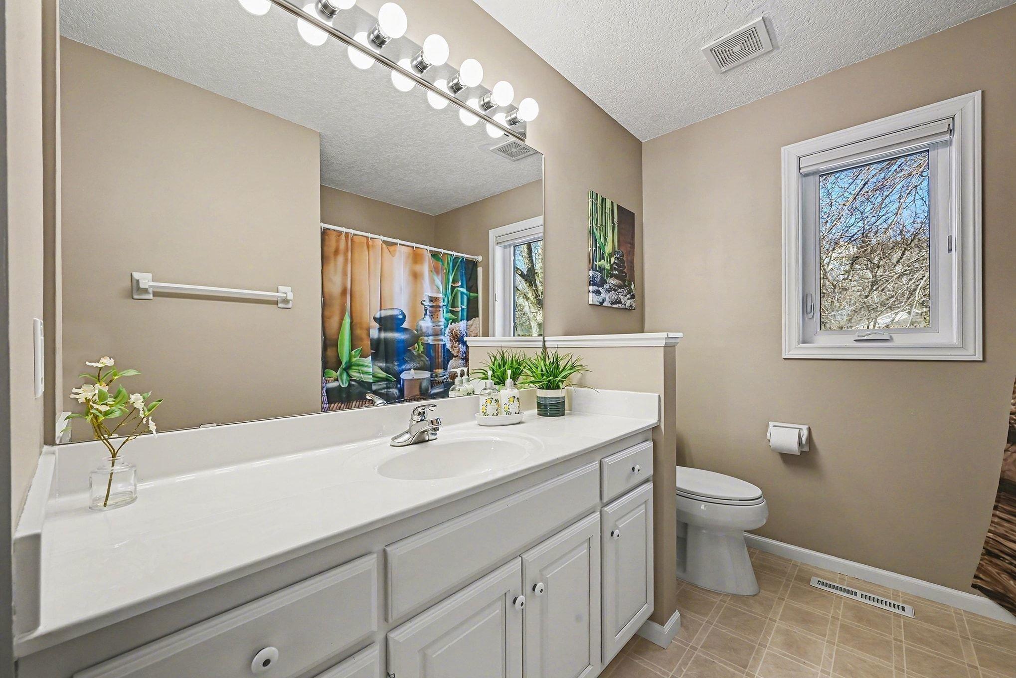 Each bedroom has its own bathroom