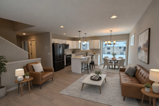 Kitchen / Dining / Living Room - Virtually Staged