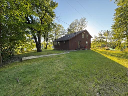 In the winter, drive right up to the cabins back door!
