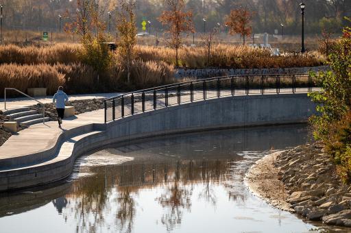 10 miles of pedestrian and bike paths right outside your front door!