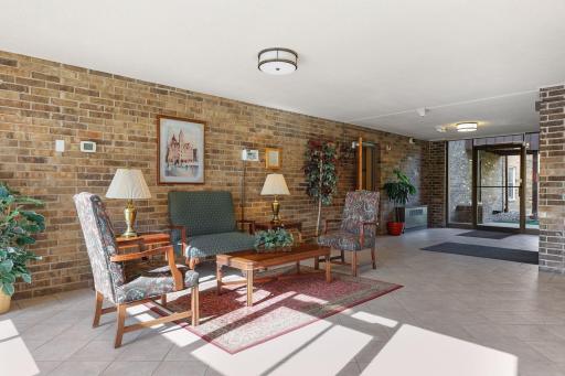 Elevator building with laundry just down the hall from your unit