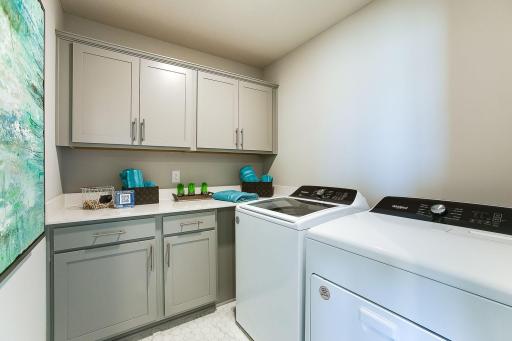 Laundry located upstairs. *Photos of a similar home. Colors and options will vary.