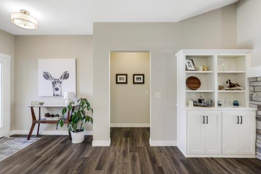 Beautiful details throughout the home including builtins in the living room