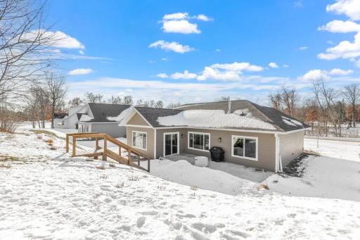 Large backyard for enjoying those sunshine months