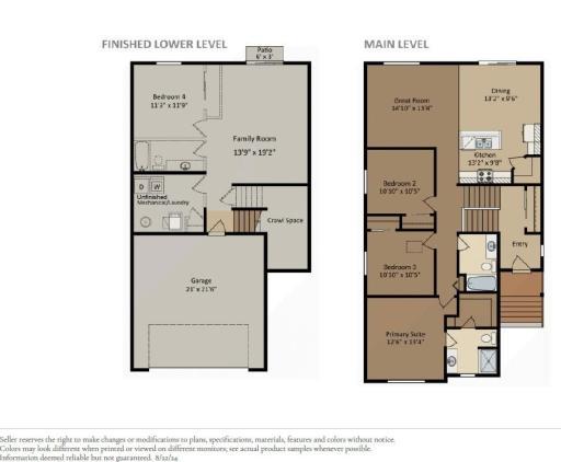 3216 Kady Ave NE - Floor Plans. All measurements are approximate.