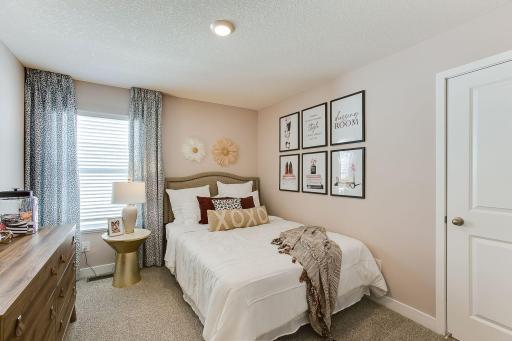 Space is also abundant throughout the rest of the home's upper level bedrooms.