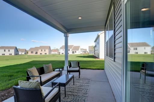 Who doesn't LOVE a covered patio?! It's the perfect spot to take in the beautiful summers Minnesota has to offer! *Pictures are of model home, colors and finishes may vary. *