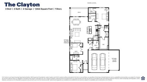 The Clayton! This home will have a 3 car garage!