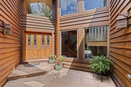 Double door entry and big windows!