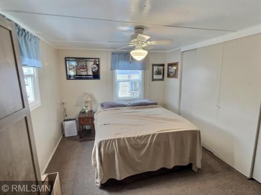 The primary bedrooms features plenty of closet space.