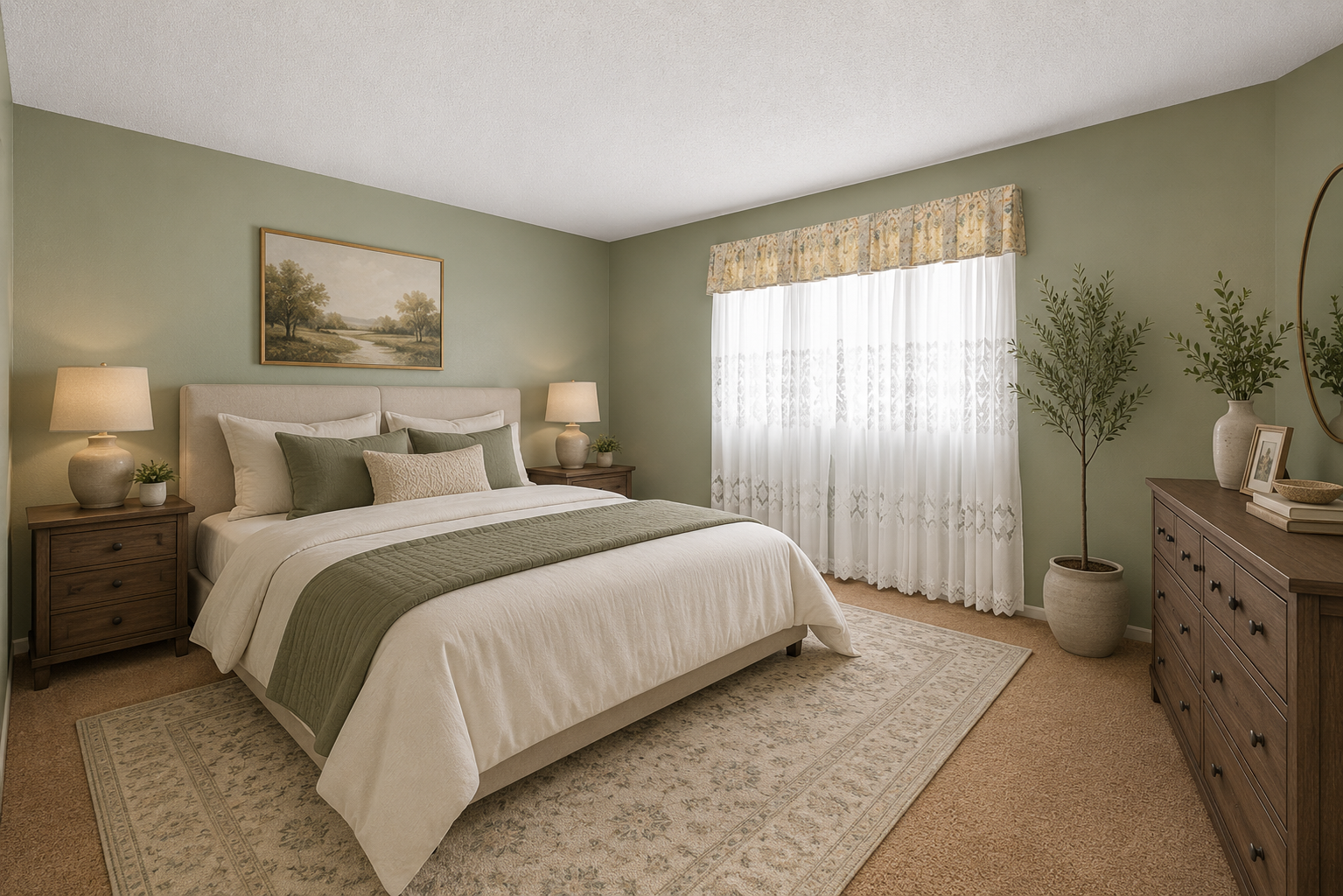 Versatile upper-level Bedroom 5 with abundant space and endless possibilities for family, guests, or hobbies. virtually staged